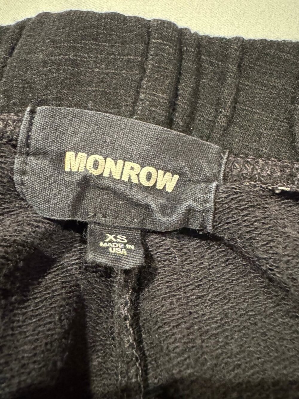 Monrow Classic Supersoft Black Joggers XS - Picture 5 of 7